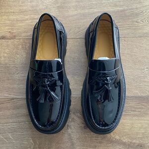 Chunky Black Loafers